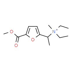 ChemSpider 2D Image | N,N-Diethyl-1-[5-(methoxycarbonyl)-2-furyl]-N-methylethanaminium | C13H22NO3