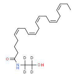 ChemSpider 2D Image | Eicosapentaenoyl Ethanolamide-d4 | C22H31D4NO2