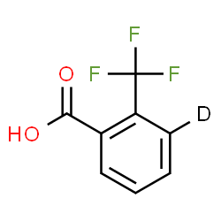 ChemSpider 2D Image | 2-(Trifluoromethyl)(3-~2~H)benzoic acid | C8H4DF3O2