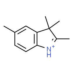 ChemSpider 2D Image | 2,3,3,5-Tetramethyl-3H-indolium | C12H16N