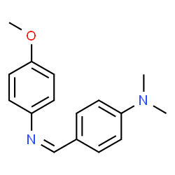 ChemSpider 2D Image | 4-[(Z)-[(4-methoxyphenyl)imino]methyl]-N,N-dimethylaniline | C16H18N2O