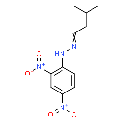 ChemSpider 2D Image | 1-(2,4-Dinitrophenyl)-2-(3-methylbutylidene)hydrazine | C11H14N4O4