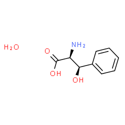 ChemSpider 2D Image | DL-threo-3-Phenylserine hydrate | C9H13NO4