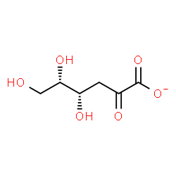 ChemSpider 2D Image | 3-Deoxy-L-threo-hex-2-ulosonate | C6H9O6