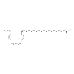 ChemSpider 2D Image | (18Z,21Z,24Z,27Z,30Z,33Z)-18,21,24,27,30,33-Hexatriacontahexaenoate | C36H59O2