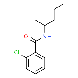 ChemSpider 2D Image | 2-Chloro-N-(2-pentanyl)benzamide | C12H16ClNO