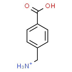 ChemSpider 2D Image | (4-Carboxyphenyl)methanaminium | C8H10NO2