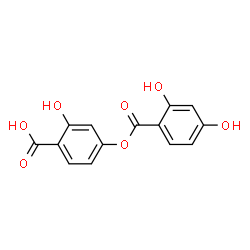ChemSpider 2D Image | 4-[(2,4-Dihydroxybenzoyl)oxy]-2-hydroxybenzoic acid | C14H10O7