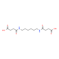 ChemSpider 2D Image | 4,4'-(1,6-Hexanediyldiimino)bis(4-oxobutanoic acid) | C14H24N2O6