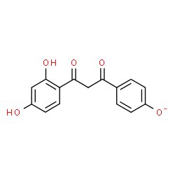 ChemSpider 2D Image | 4-[3-(2,4-Dihydroxyphenyl)-3-oxopropanoyl]phenolate | C15H11O5