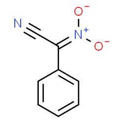 ChemSpider 2D Image | {[Cyano(phenyl)methylene](oxido)-lambda~5~-azanyl}oxidanide | C8H5N2O2