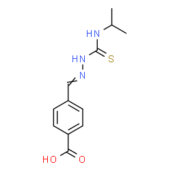 ChemSpider 2D Image | 4-{[(Isopropylcarbamothioyl)hydrazono]methyl}benzoic acid | C12H15N3O2S