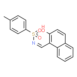 ChemSpider 2D Image | N-[(Z)-(2-Hydroxy-1-naphthyl)methylene]-4-methylbenzenesulfonamide | C18H15NO3S