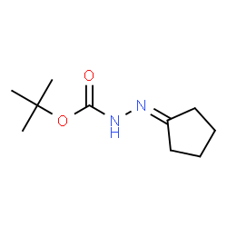 ChemSpider 2D Image | tert-butyl 2-cyclopentylidenehydrazinecarboxylate | C10H18N2O2