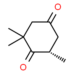 ChemSpider 2D Image | (6S)-2,2,6-Trimethyl-1,4-cyclohexanedione | C9H14O2