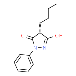 ChemSpider 2D Image | (4R)-4-Butyl-1-phenyl-3,5-pyrazolidinedione | C13H16N2O2