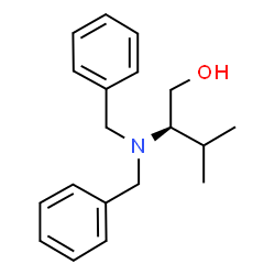 ChemSpider 2D Image | (R)-2-(DIBENZYLAMINO)-3-METHYL-1-BUTANOL | C19H25NO