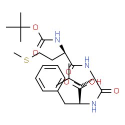 ChemSpider 2D Image | N-{[(2-Methyl-2-propanyl)oxy]carbonyl}-D-methionyl-L-leucyl-L-phenylalanine | C25H39N3O6S
