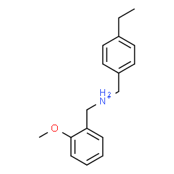 ChemSpider 2D Image | (4-Ethylphenyl)-N-(2-methoxybenzyl)methanaminium | C17H22NO