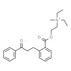 ChemSpider 2D Image | N,N-Diethyl-N-methyl-2-{[2-(3-oxo-3-phenylpropyl)benzoyl]oxy}ethanaminium | C23H30NO3