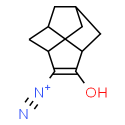 ChemSpider 2D Image | 4-Hydroxytricyclo[4.3.1.0~3,8~]dec-4-ene-5-diazonium | C10H13N2O