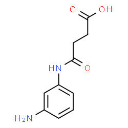 ChemSpider 2D Image | 4-[(3-Aminophenyl)amino]-4-oxobutanoic acid | C10H12N2O3