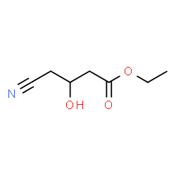 ChemSpider 2D Image | Ethyl 4-cyano-3-hydroxybutanoate | C7H11NO3