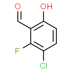 ChemSpider 2D Image | 3-Chloro-2-fluoro-6-hydroxybenzaldehyde | C7H4ClFO2