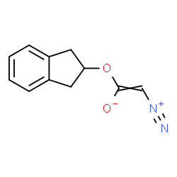 ChemSpider 2D Image | 2-Diazonio-1-(2,3-dihydro-1H-inden-2-yloxy)ethenolate | C11H10N2O2