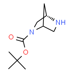 ChemSpider 2D Image | 2-Methyl-2-propanyl (4S)-2,5-diazabicyclo[2.2.1]heptane-2-carboxylate | C10H18N2O2