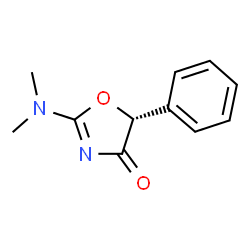 ChemSpider 2D Image | (5R)-2-(Dimethylamino)-5-phenyl-1,3-oxazol-4(5H)-one | C11H12N2O2