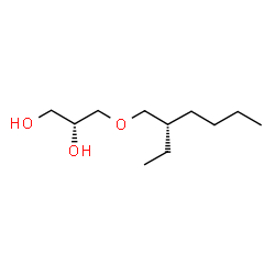 ChemSpider 2D Image | (2R)-3-{[(2S)-2-Ethylhexyl]oxy}-1,2-propanediol | C11H24O3