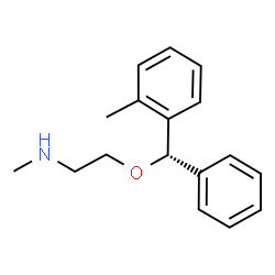 ChemSpider 2D Image | N-Methyl-2-[(S)-(2-methylphenyl)(phenyl)methoxy]ethanamine | C17H21NO