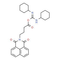 ChemSpider 2D Image | 4-(1,3-Dioxo-1H-benzo[de]isoquinolin-2(3H)-yl)butanoyl N,N'-dicyclohexylcarbamimidate | C29H35N3O4