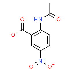 ChemSpider 2D Image | 2-Acetamido-5-nitrobenzoate | C9H7N2O5