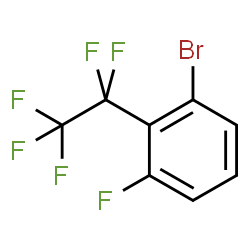 ChemSpider 2D Image | 1-Bromo-3-fluoro-2-(pentafluoroethyl)benzene | C8H3BrF6