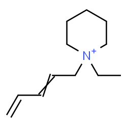 ChemSpider 2D Image | 1-Ethyl-1-(2,4-pentadien-1-yl)piperidinium | C12H22N