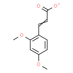 ChemSpider 2D Image | 3-(2,4-Dimethoxyphenyl)acrylate | C11H11O4