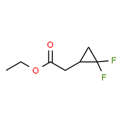 ChemSpider 2D Image | Ethyl (2,2-difluorocyclopropyl)acetate | C7H10F2O2