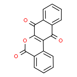 ChemSpider 2D Image | 5H-Dibenzo[c,g]chromene-5,7,12-trione | C17H8O4