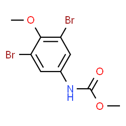 ChemSpider 2D Image | Methyl (3,5-dibromo-4-methoxyphenyl)carbamate | C9H9Br2NO3