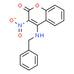 ChemSpider 2D Image | 4-Benzylamino-3-nitro-chromen-2-one | C16H12N2O4