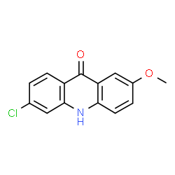 ChemSpider 2D Image | 6-Chloro-2-methoxy-9(10H)-acridinone | C14H10ClNO2