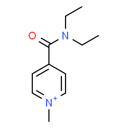 ChemSpider 2D Image | 4-(Diethylcarbamoyl)-1-methylpyridinium | C11H17N2O