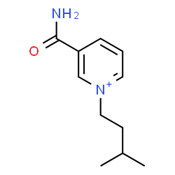 ChemSpider 2D Image | 3-Carbamoyl-1-(3-methylbutyl)pyridinium | C11H17N2O