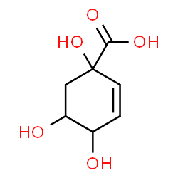 ChemSpider 2D Image | 1,3,4-trihydroxycyclohex-5-en-1-carboxylic acid | C7H10O5