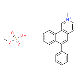 ChemSpider 2D Image | methyl hydrogen sulfate; 2-methyl-6-phenyl-benzo[h]isoquinolin-2-ium | C21H20NO4S