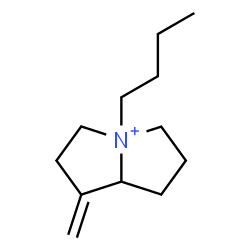 ChemSpider 2D Image | 4-Butyl-1-methylenehexahydro-1H-pyrrolizinium | C12H22N