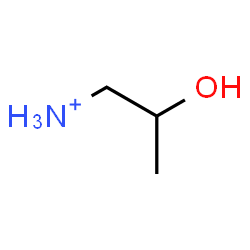 ChemSpider 2D Image | 2-Hydroxy-1-propanaminium | C3H10NO