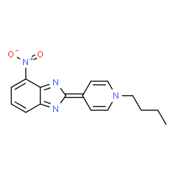 ChemSpider 2D Image | 2-(1-Butyl-4(1H)-pyridinylidene)-4-nitro-2H-benzimidazole | C16H16N4O2